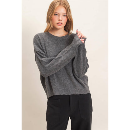 The Iris Sweater- Charcoal