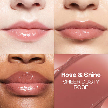 Rose & Shine (Sheer Dusty Rose) Lip Goals Glossy Lip Balm: Rose & Shine (Sheer dusty rose)