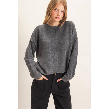 The Iris Sweater- Charcoal