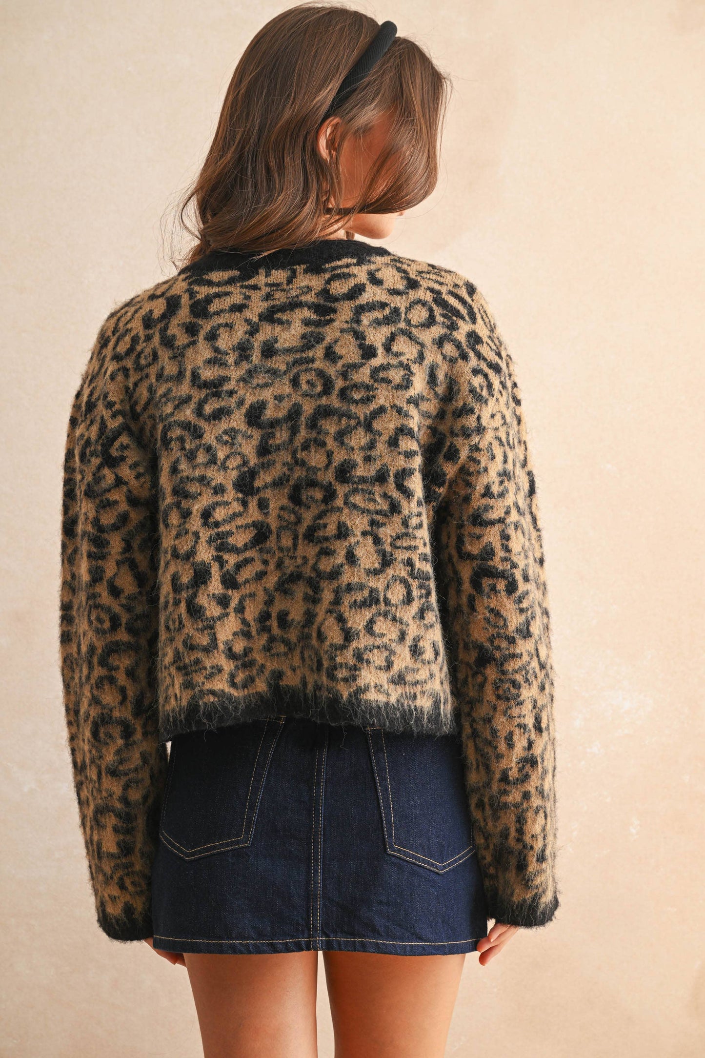 Leopard Sweater Cardigan