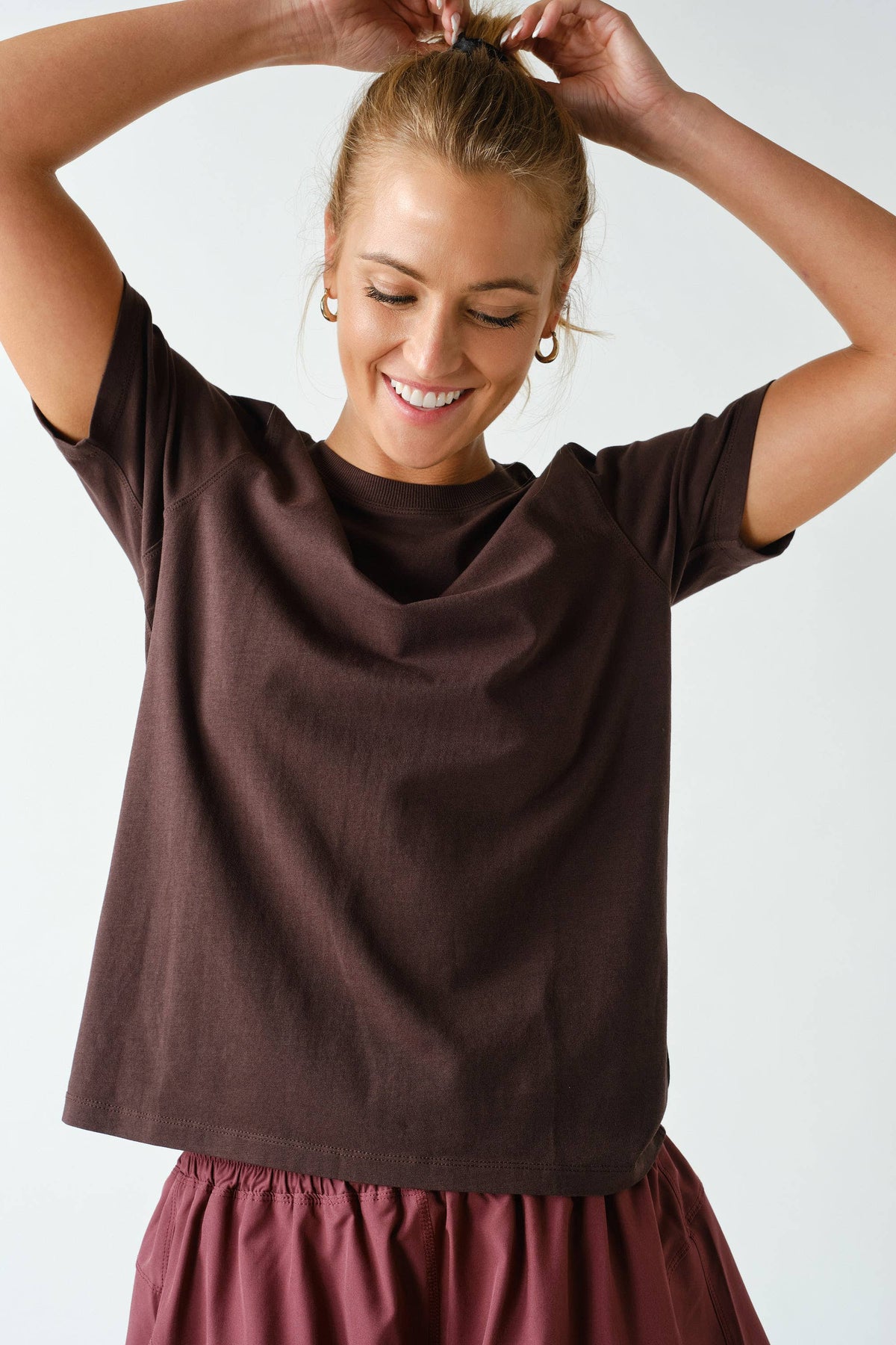 The Boxy Tee-Brown