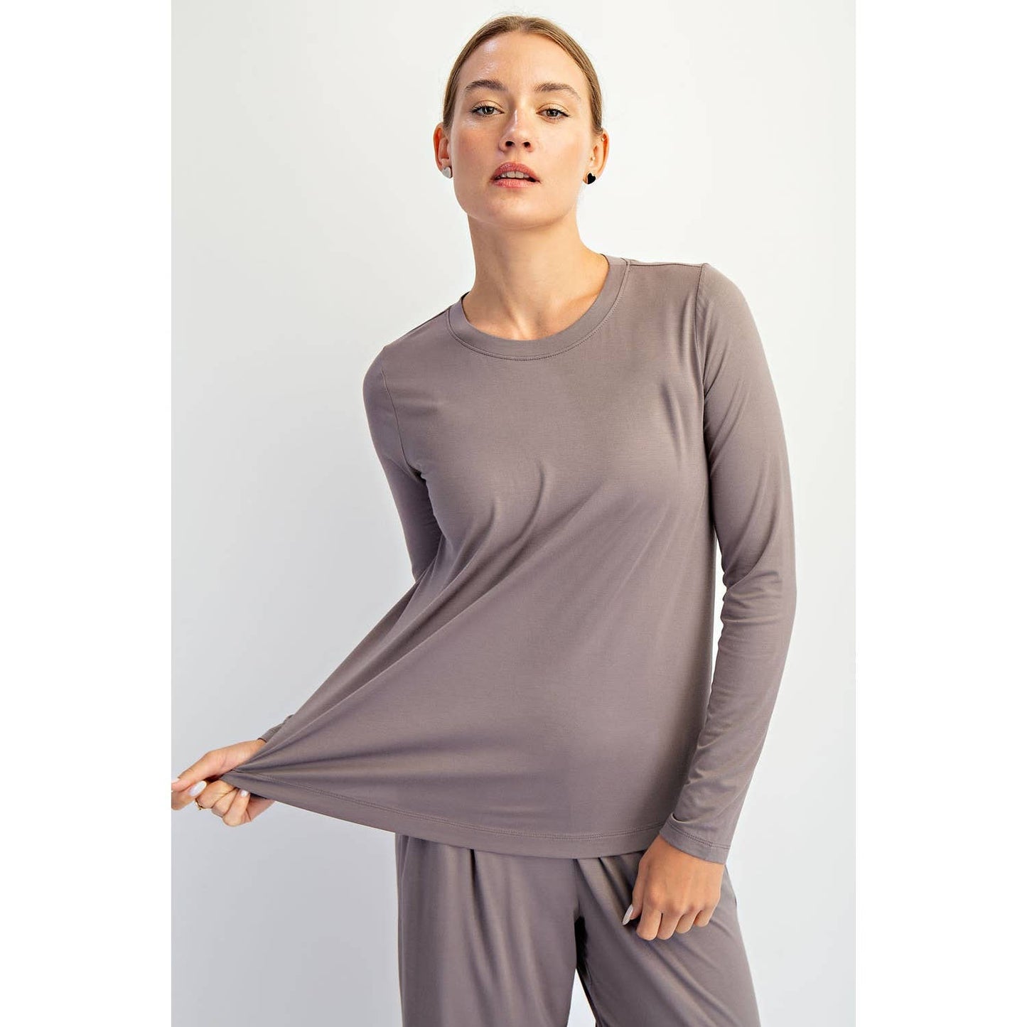 The Every Day Long Sleeve- Smokey Grey
