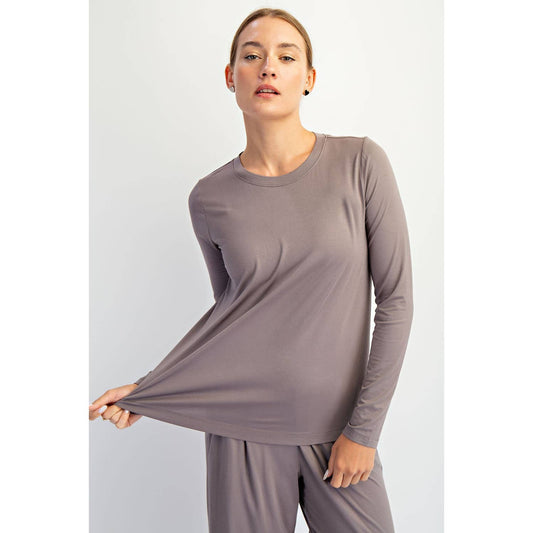 The Every Day Long Sleeve- Smokey Grey