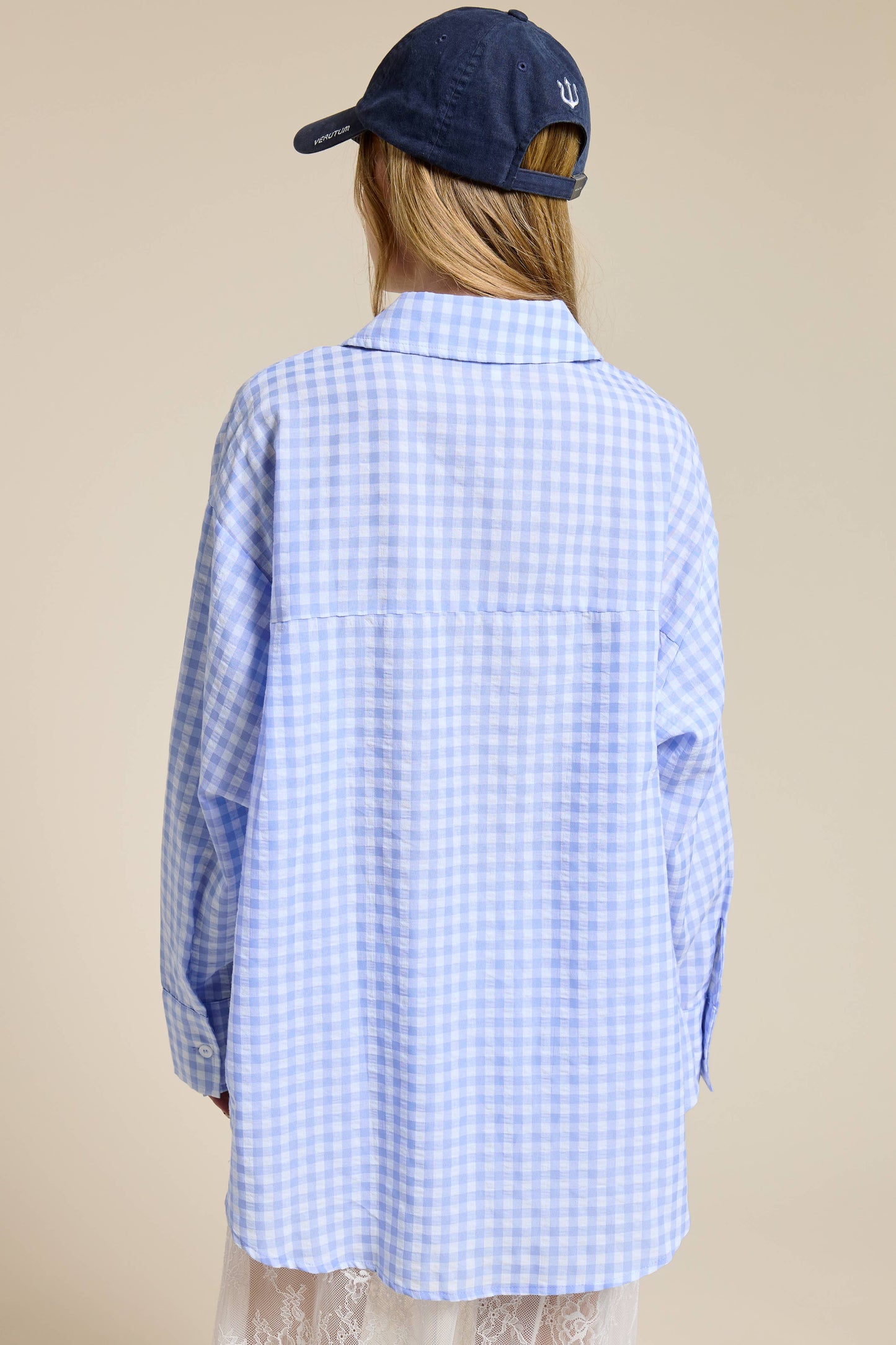 The Gingham Blue Button Up