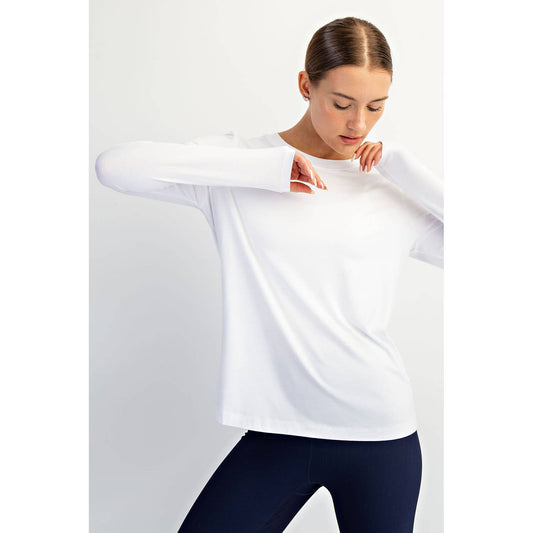 The Every Day Long Sleeve- White