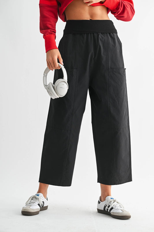 The Katie Wide Leg Cropped Pant