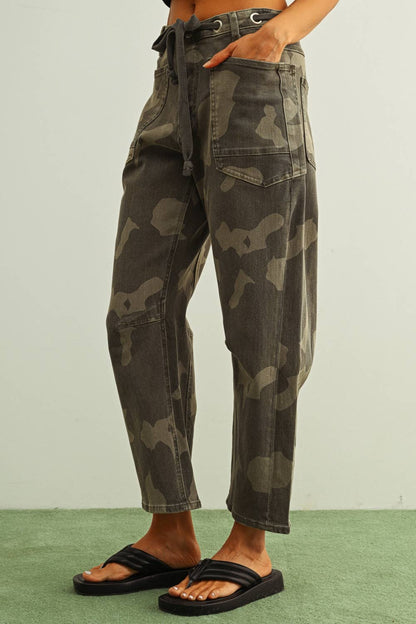 Camouflage Barrel Pants