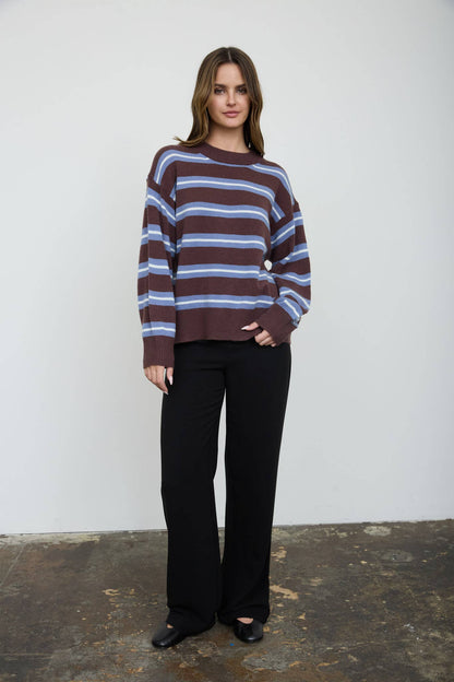 The Jesse Striped Lightweight Sweater
