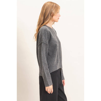 The Iris Sweater- Charcoal