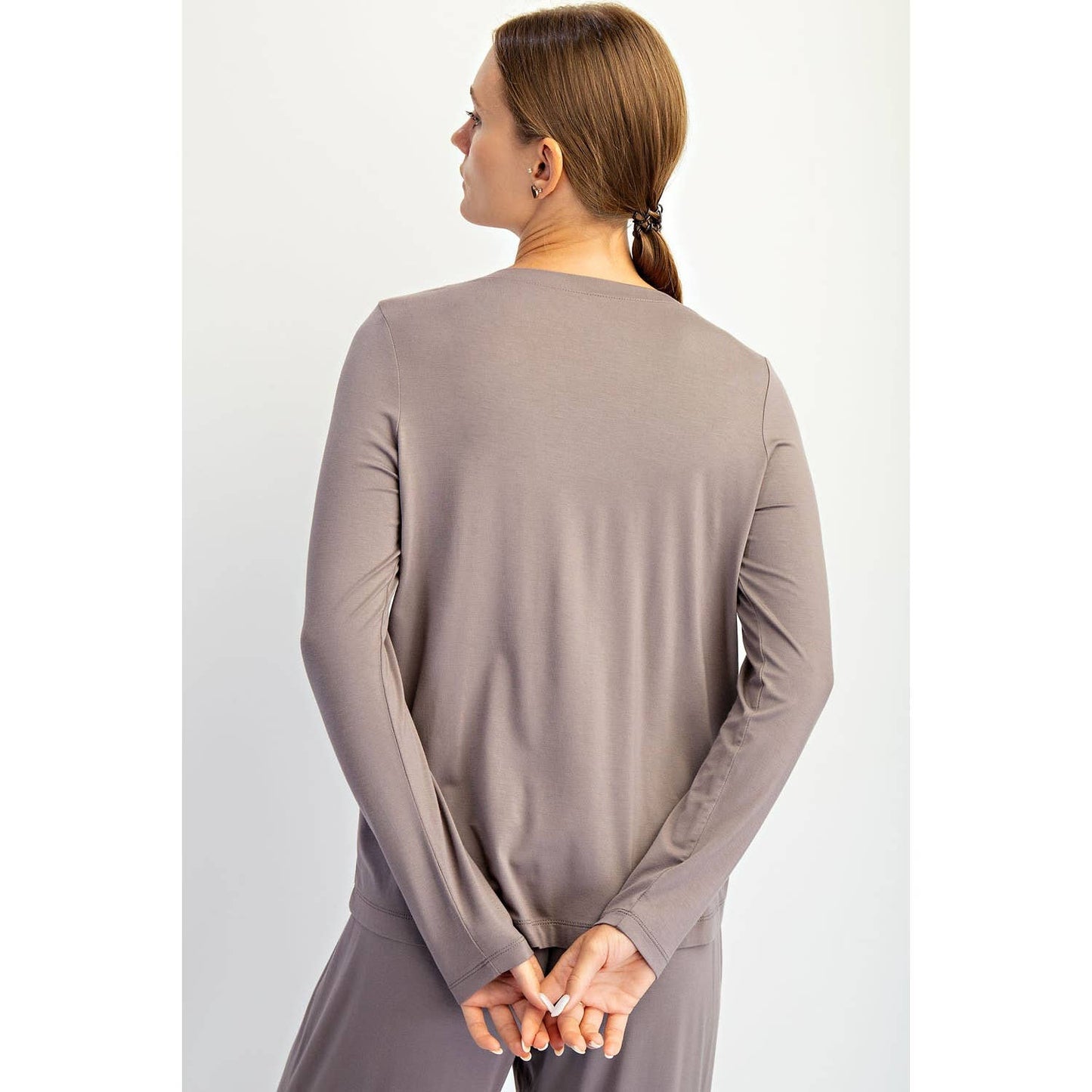 The Every Day Long Sleeve- Smokey Grey