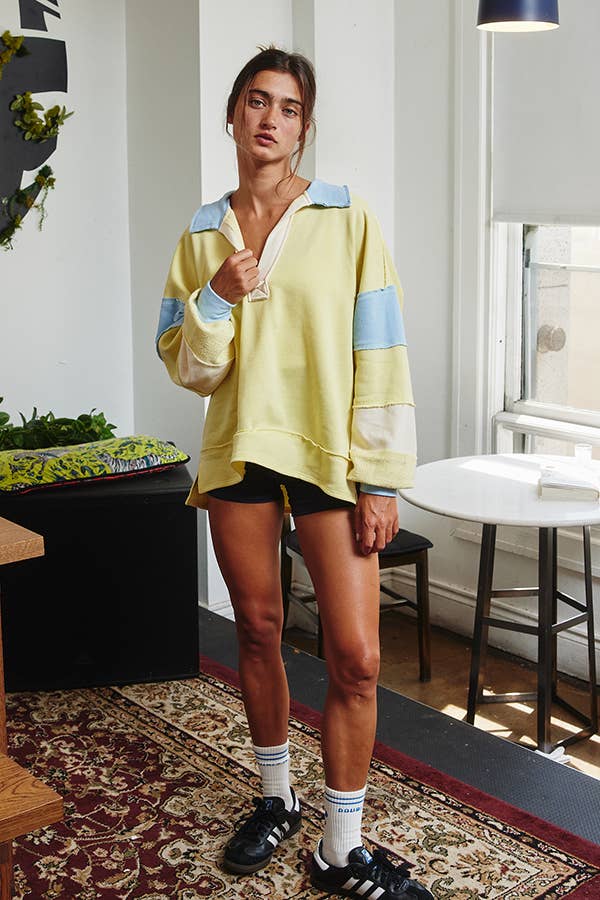 The Colorblock Pullover