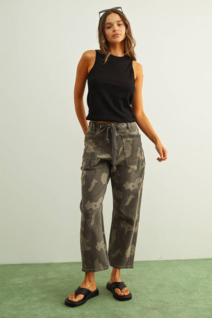 Camouflage Barrel Pants