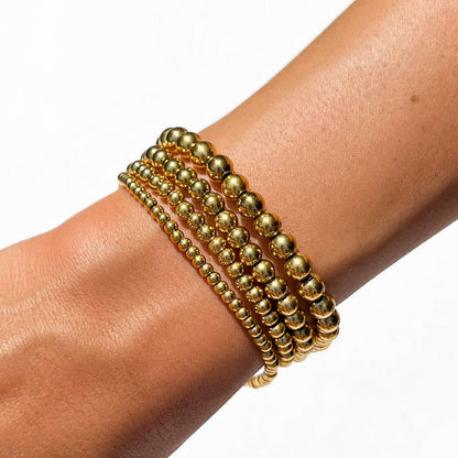 Seaside Stretch Bracelet: Gold / 3mm