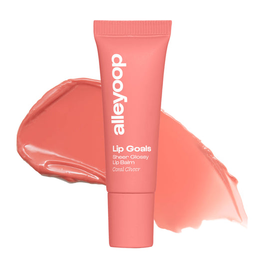 Coral Cheer Lip Goals Glossy Lip Balm/ Gifts / SPA