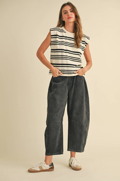 The Black Barrel Pants