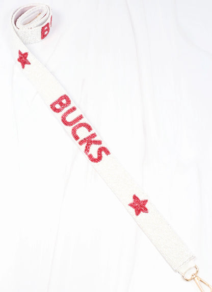 Bucks Beaded Crossbody Strap